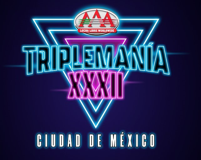 Cartel de Triplemanía XXXII CDMX 2024 Estrellas internacionales y